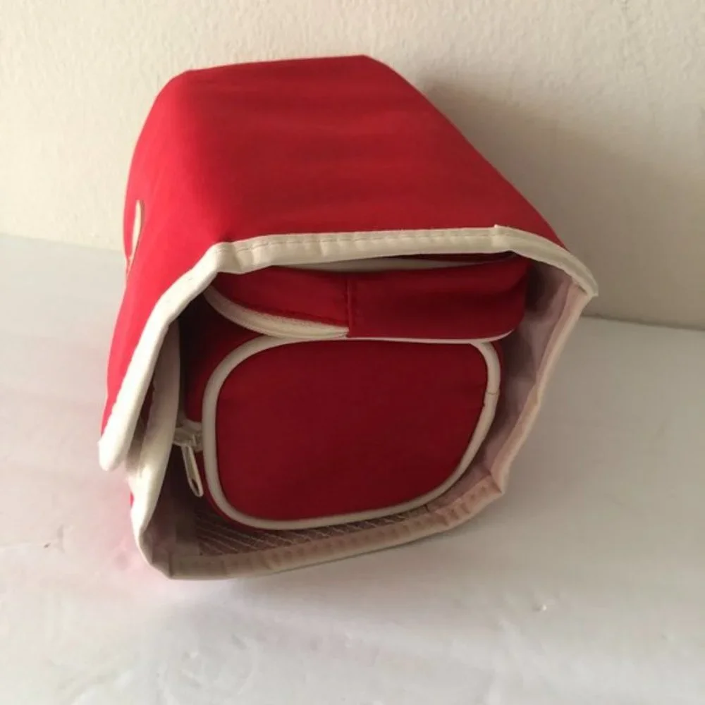 Polo Star Cosmetic Toiletry Bag Pouch Red